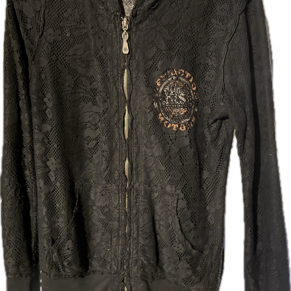 Reversible Women’s Affliction zip up hoodie